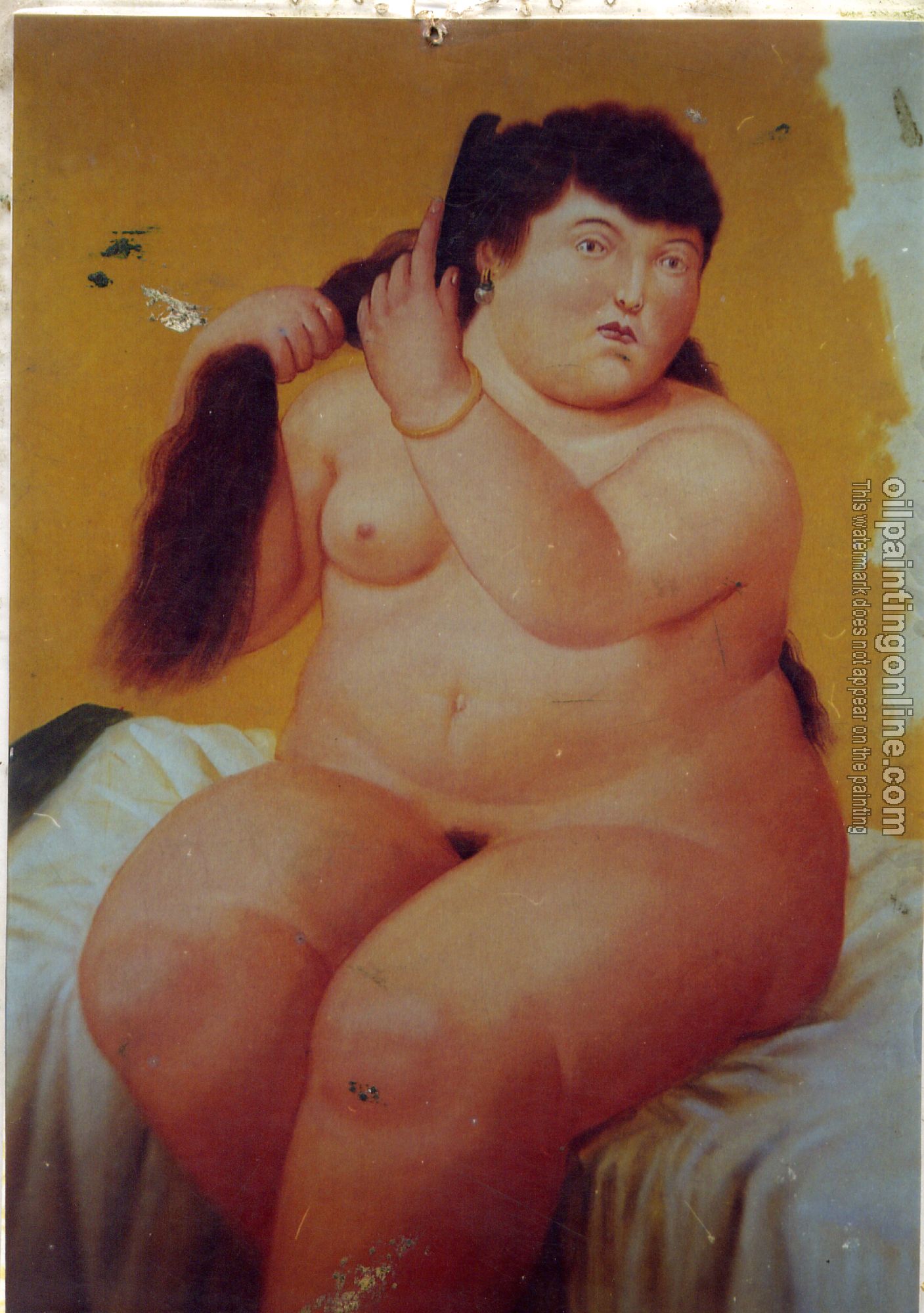 Botero, Fernando - Abstract oil painting.